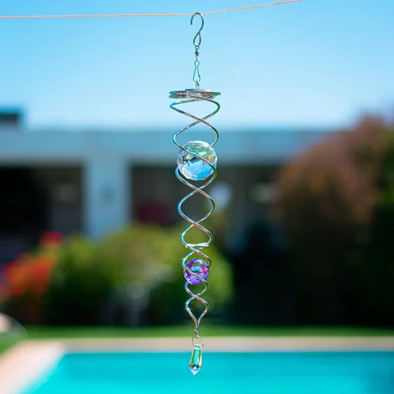CrystalTwister - Elegant og glitrende vindharpe