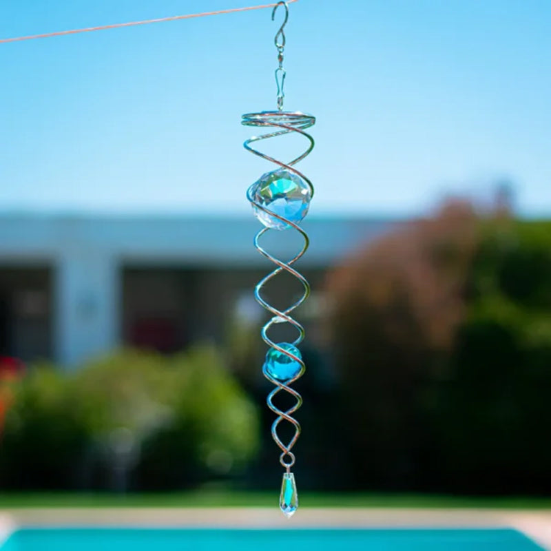 CrystalTwister - Elegant og glitrende vindharpe