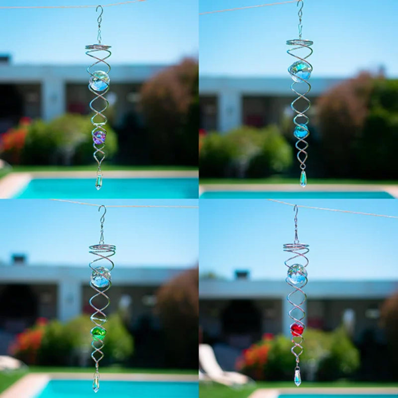 CrystalTwister - Elegant og glitrende vindharpe