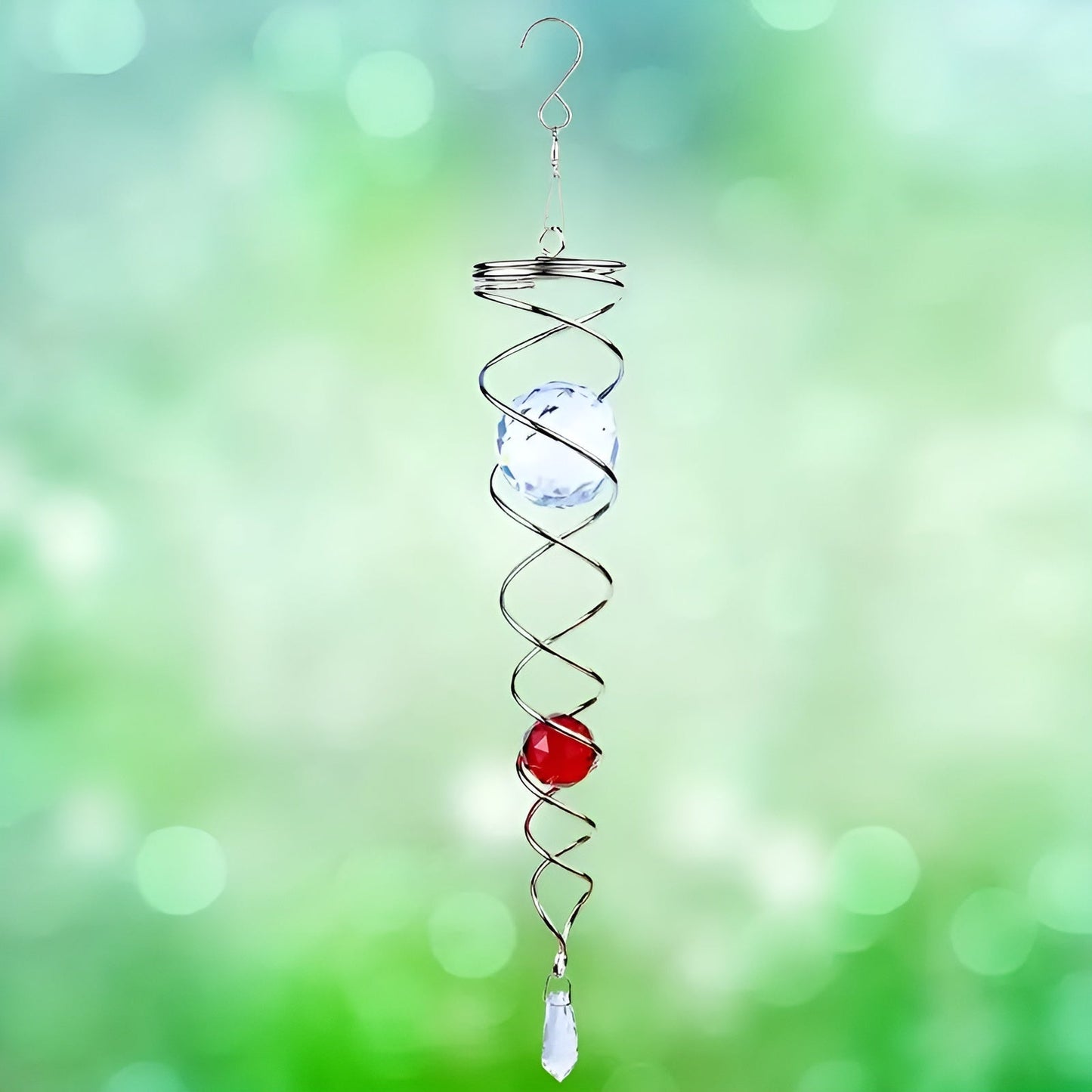 CrystalTwister - Elegant og glitrende vindharpe