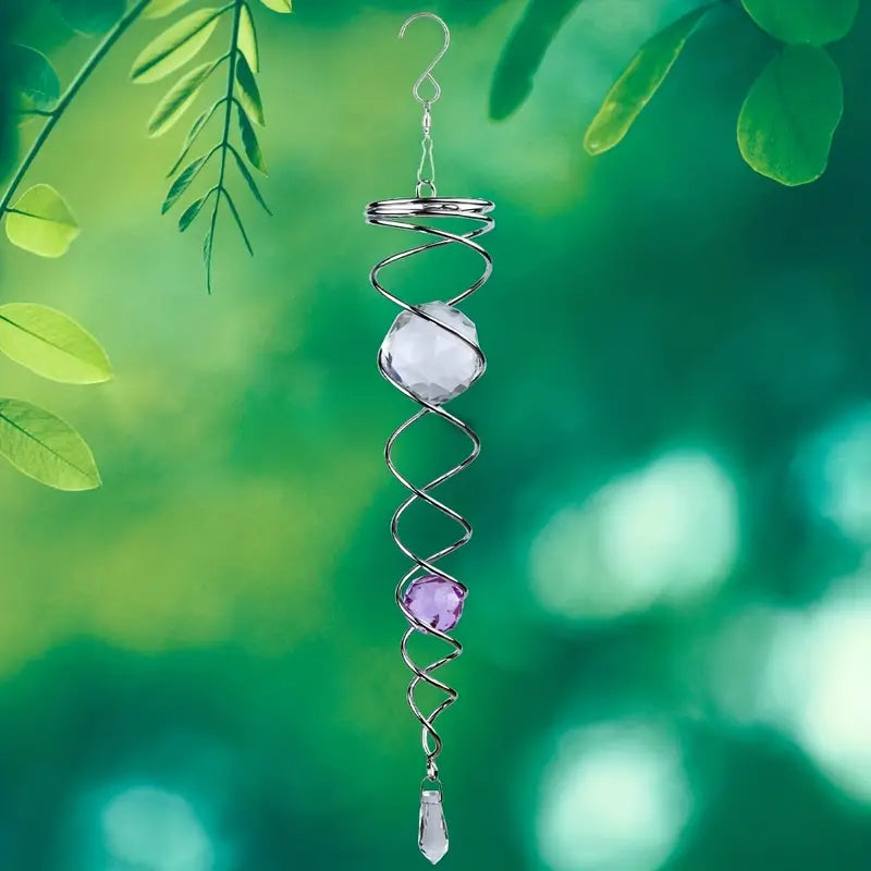 CrystalTwister - Elegant og glitrende vindharpe