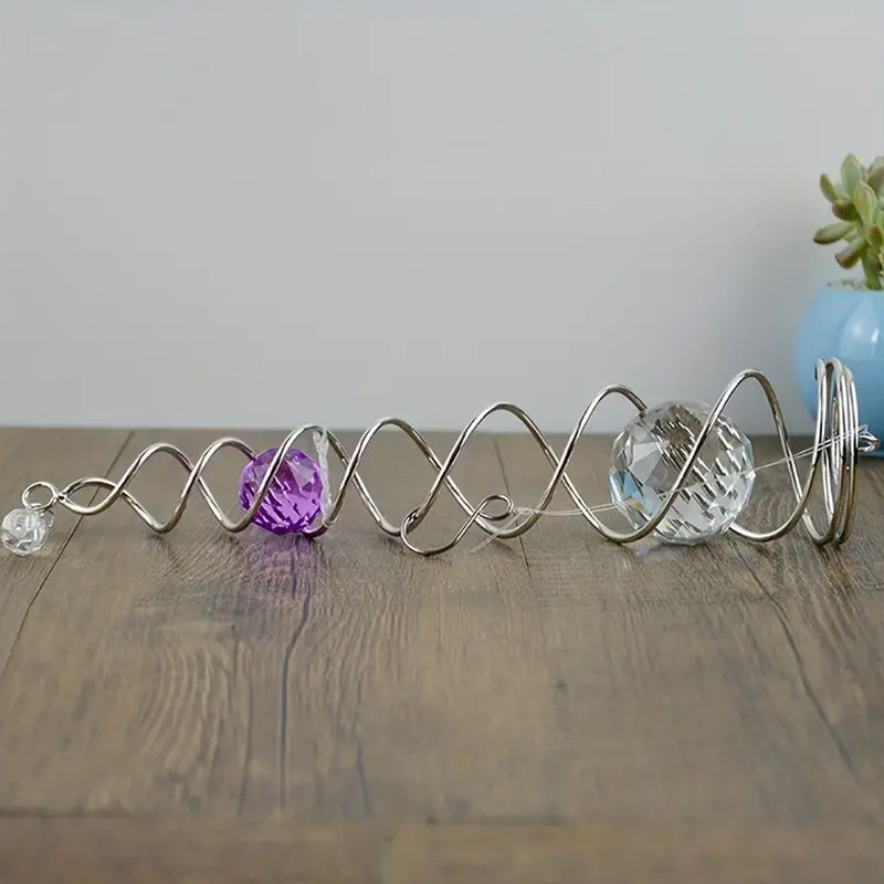 CrystalTwister - Elegant og glitrende vindharpe