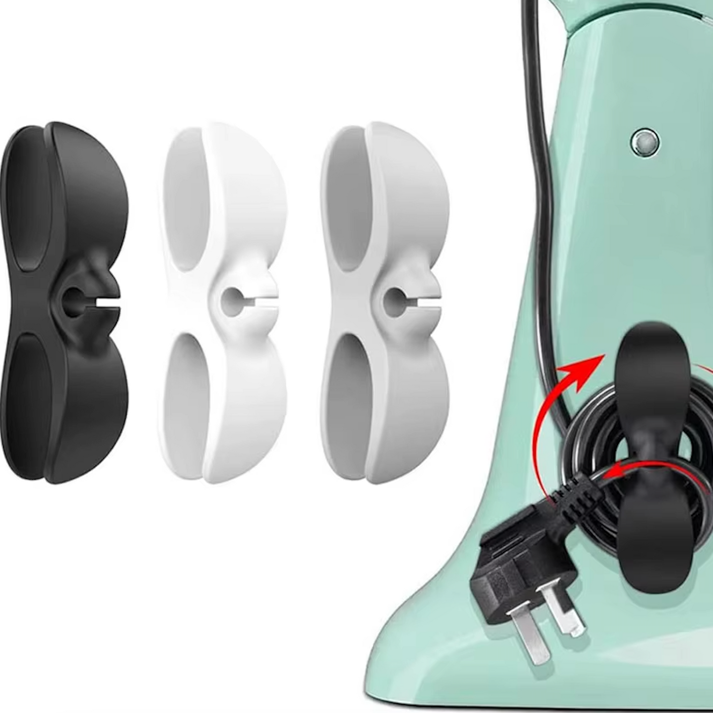 Organizador de cables para electrodomésticos – Mantenga sus encimeras limpias y sin desorden