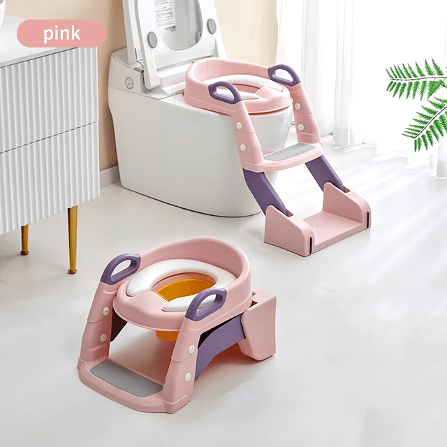 Seggiolino pieghevole per bambini per una facile toilette