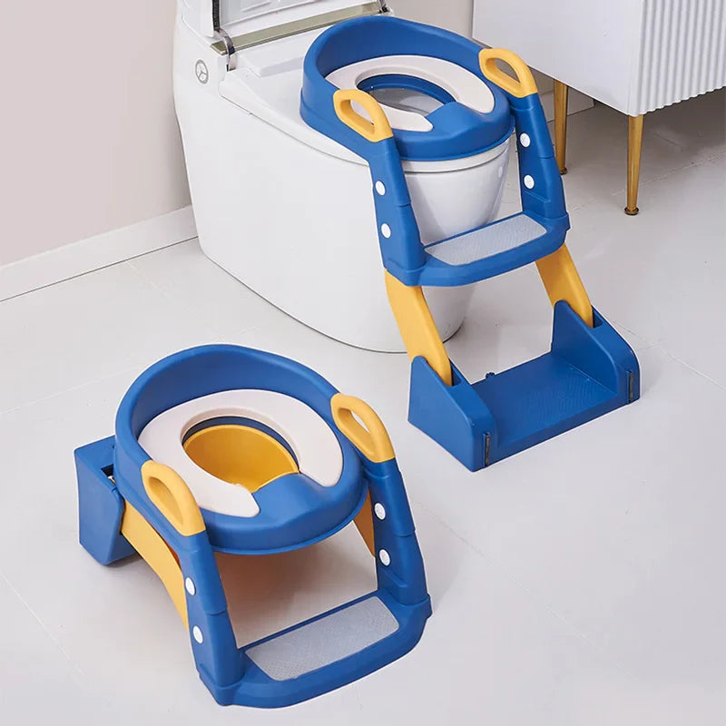 Seggiolino pieghevole per bambini per una facile toilette